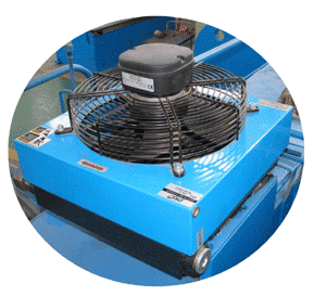 CNC press brake oil cooling fan