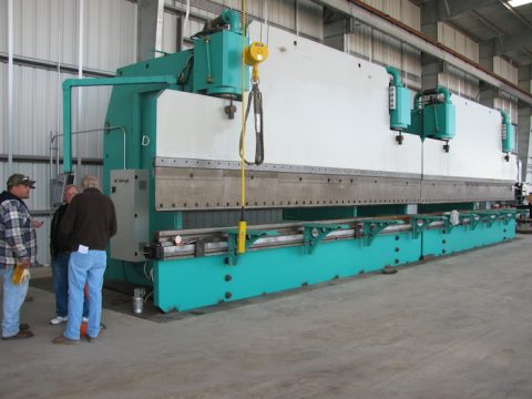 america cnc light pole hydraulic press brake customer