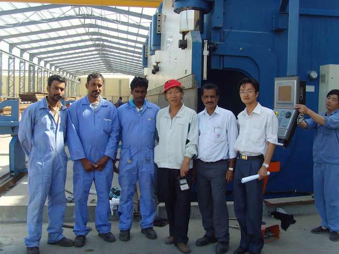 baharain CNC tandem hydraulic press brake customers