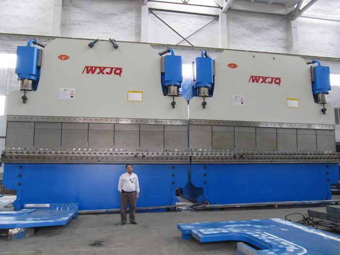 middle east tandem bending press brake customer