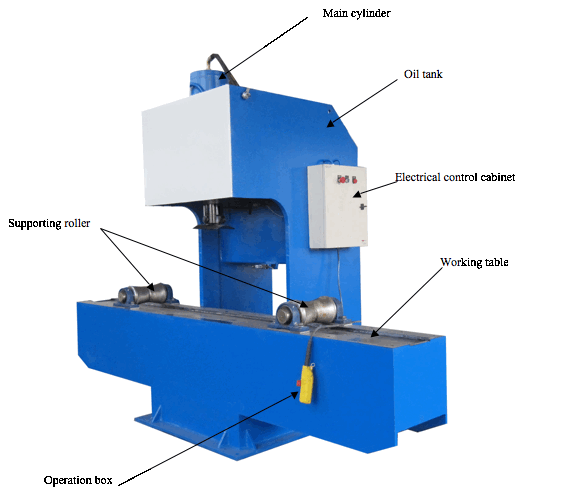 light-pole-straigtening-press