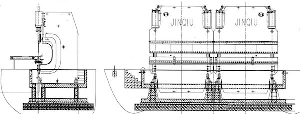 profile-drawing-for-light-pole-tandem-press-brake