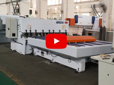 front feed cnc hydraulic guillotine shear