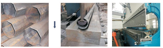 conic and octagonal pole press brake tooling